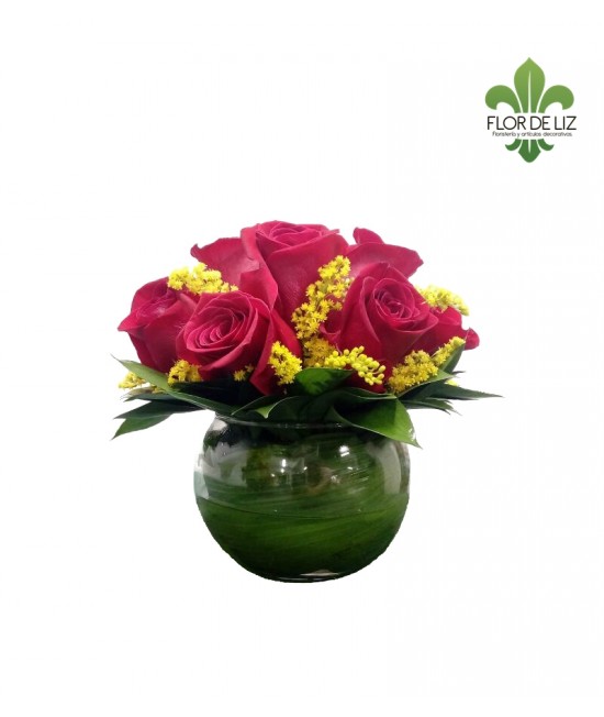 CENTRO DE MESA MINI EN ROSAS